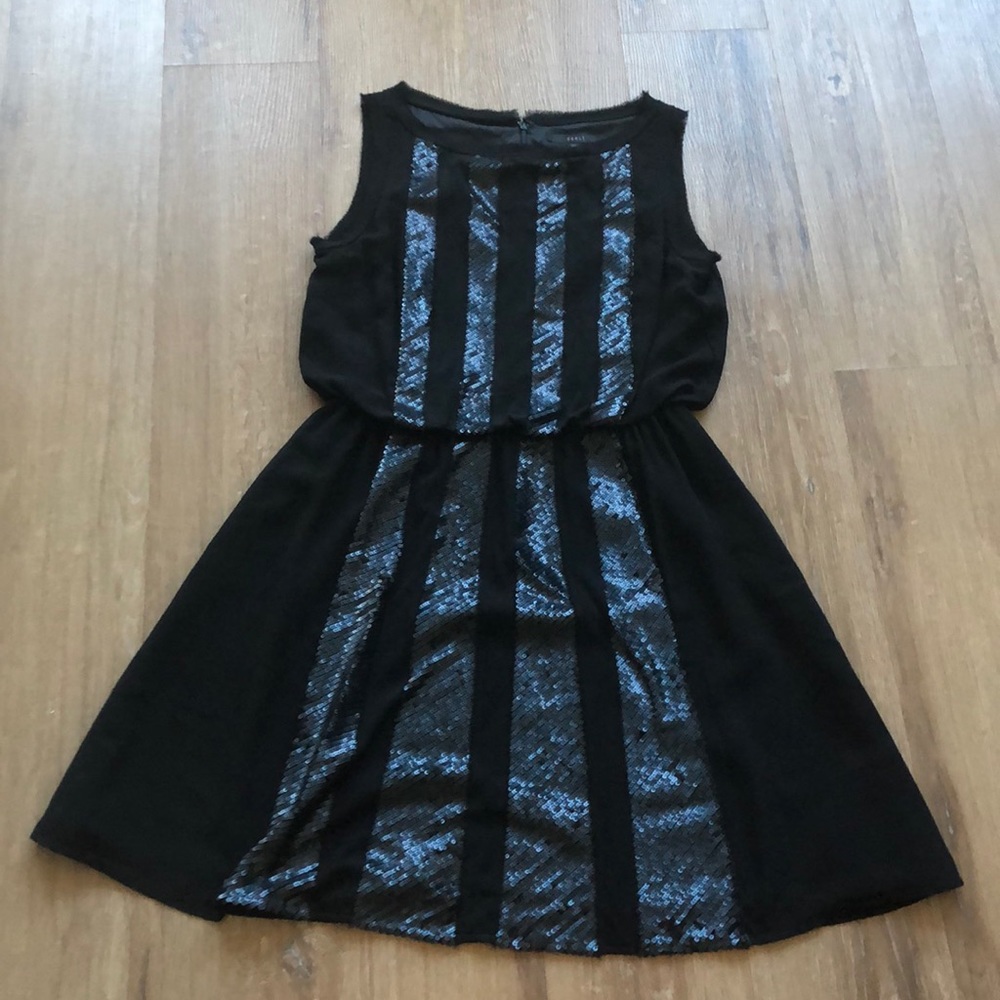 Coast Short Black Sparkly Dress
